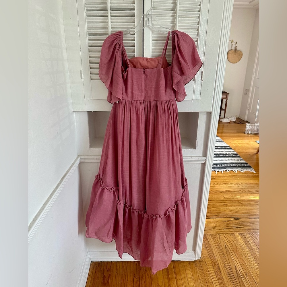 NWT JOYFOLIE Kids Pink Ruffled Dress - Size 12 - Picture 3 of 9